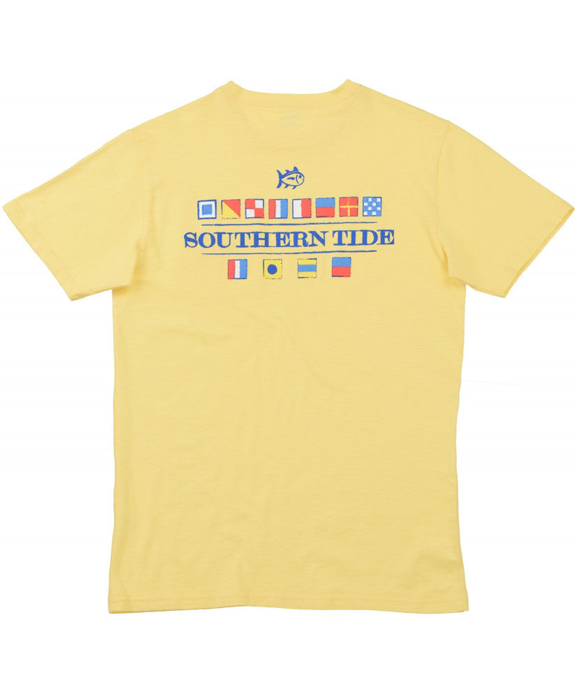 Southern Tide - Nautical Flags T-Shirt - Sunshine