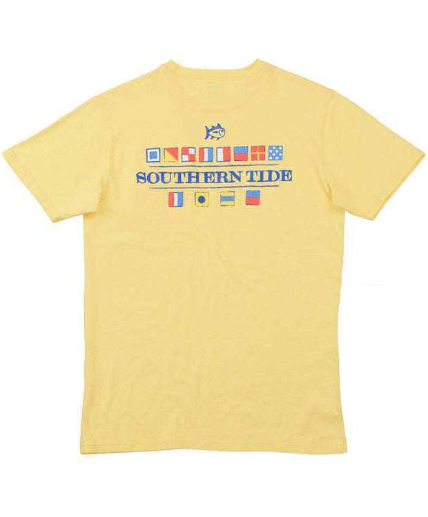 Southern Tide - Nautical Flags T-Shirt - Sunshine