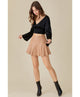 All Flared Up Leather Skort