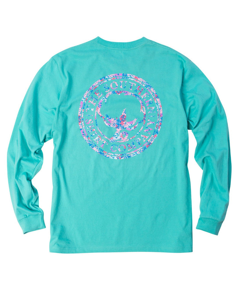 Southern Shirt Co - Floral Logo Long Sleeve Tee