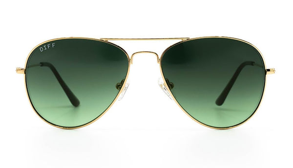 DIFF Unisex Eyewear Cruz Aviator Sunglasses Black Metal Frame Gradient Lens OS DIFF Eyewear Cruz Aviator Sunglasses - Women main image 3