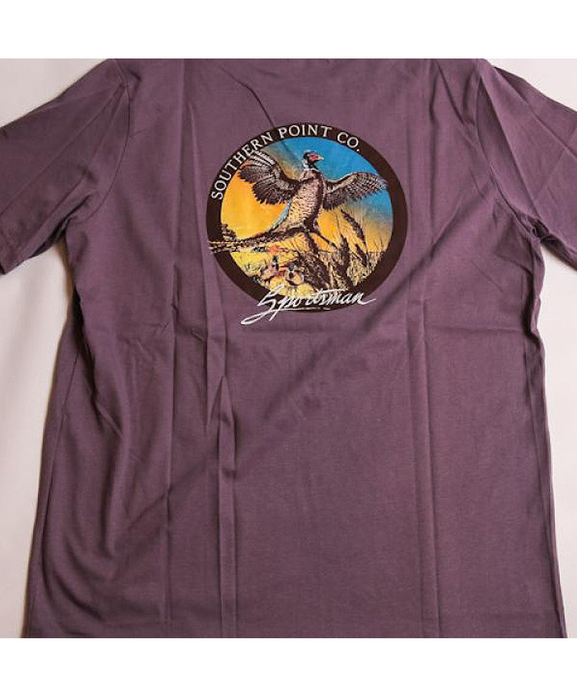 Southern Point - Sportsman Pheasant Signature Tee - Grape