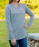Southern Shirt Co - Heather V-Neck Long Sleeve Tee