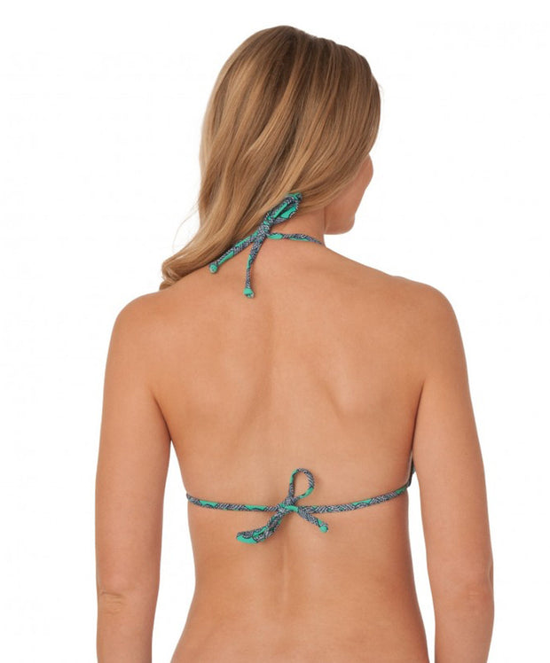 Southern Tide - Ladies Bikini Top Swimwear - Printed - Bermuda Teal Back
