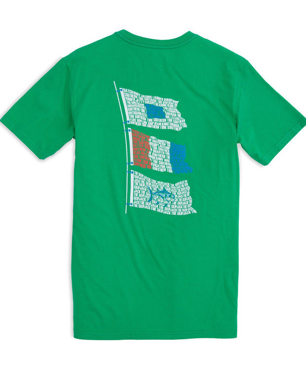Southern Tide - Signal Flags T-shirt - Grass Green Back