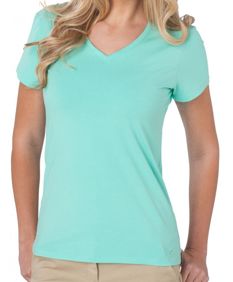 Southern Tide - V-Neck Short Sleeve Tee - Bermuda