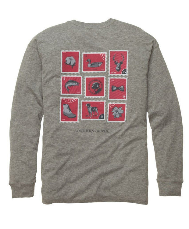 Southern Proper - Southern Stamp Long Sleeve Tee