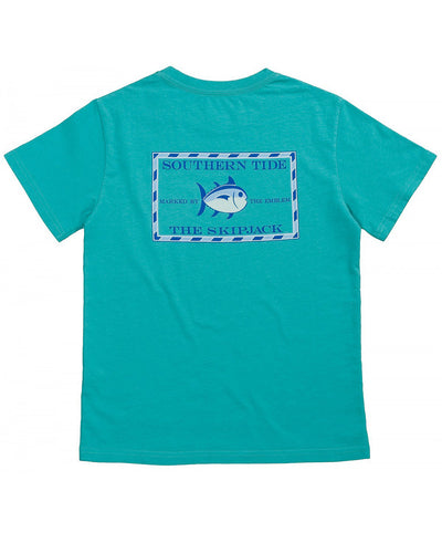 Southern Tide - Kids Original Skipjack T-Shirt - Haint Blue