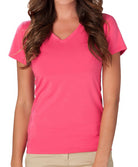 Southern Tide - V-Neck Short Sleeve Tee - Hot Pink