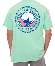 Southern Shirt Co - Tribal Print  Logo T-Shirt - Island Reef Back