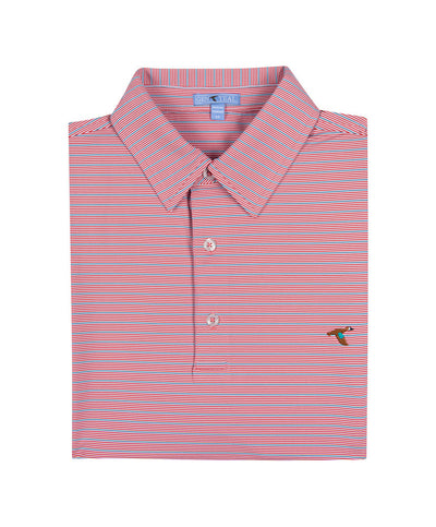 GenTeal - Hairline Stripe Performance Polo