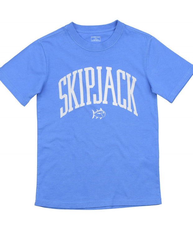 Southern Tide - Kids Varsity Skipjack T-shirt - Charting Blue