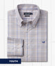 Southern Marsh - Youth Shores Windowpane Performance Dress Shirt