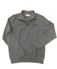 Southern Tide - Flat Back Rib 1/4 Zip-Heathered - LSU
