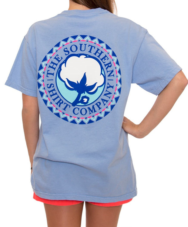 Southern Shirt Co - Tribal Print  Logo T-Shirt - Maui Back