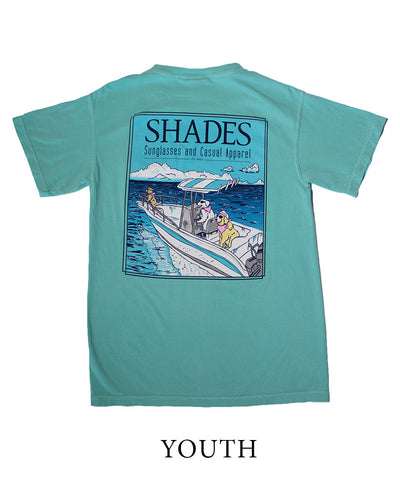 Shades - Youth Dogs On The Boat Tee