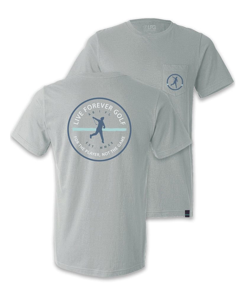 Live Forever Golf - Stripe Show Pocket Tee