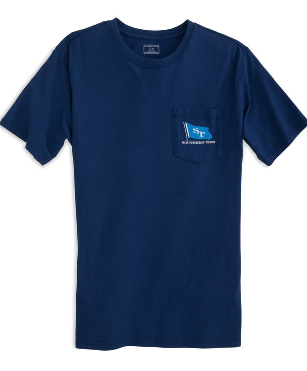 Southern Tide - Signal Flags T-shirt - Blue Depths Front