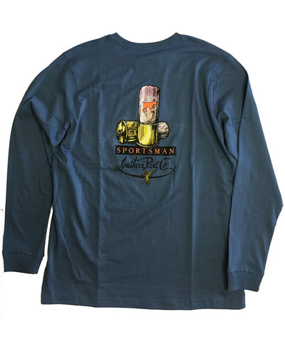 Southern Point - Signature L/S Tee RealTree Sportsman - Iron Blue