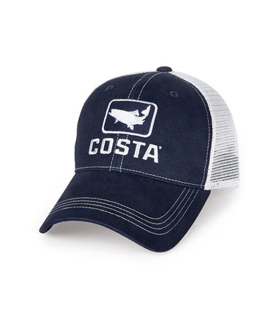 Costa - Trout Trucker Hat - Navy/White