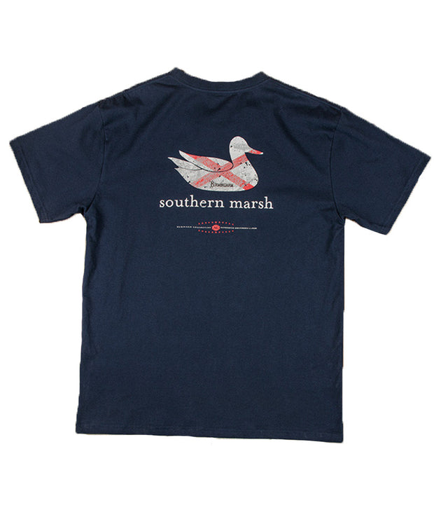 Southern Marsh - Authentic Heritage: Alabama Short Sleeve Tee - Navy