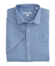 Southern Tide - Cast Off Check Short Sleeve Sport Shirt - Over Sea Blue