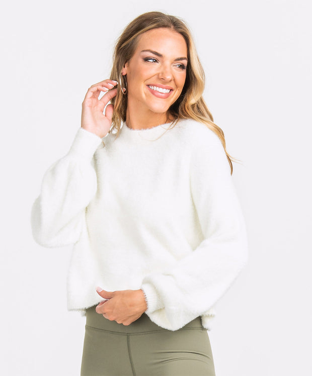 Southern Shirt Co - Cropped Feather Knit Sweater