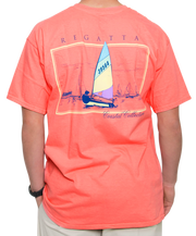 Southern Shirt Co. - Petit Bois Regatta Short Sleeve Tee Pink Salmon Back