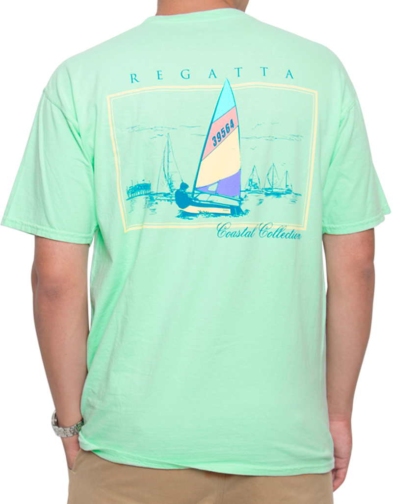 Southern Shirt Co. - Petit Bois Regatta Short Sleeve Tee Reef Back