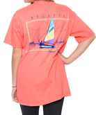 Southern Shirt Co. - Petit Bois Regatta Short Sleeve Tee Pink Salmon Back