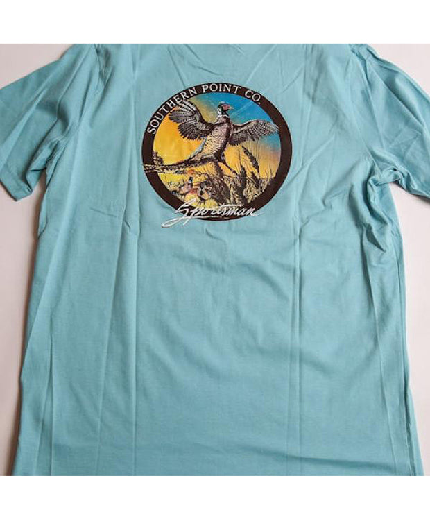Southern Point - Sportsman Pheasant Signature Tee - Sky