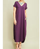 V-Neck Maxi Dress w/ Pockets
