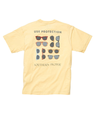 Southern Proper - Use Protection Tee - Yellow