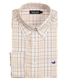 Southern Marsh - Sutton Plaid: Wrinkle Free - Purple/Yellow