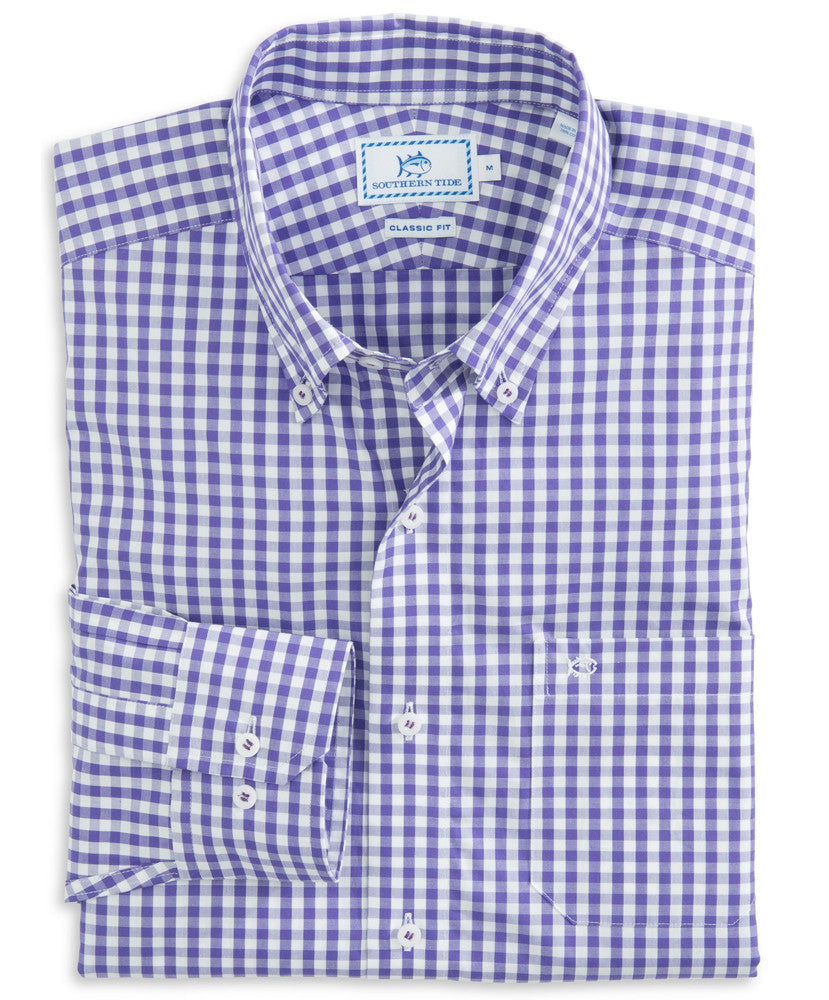 Southern Tide - Team Color Lowery Gingham Sportshirt