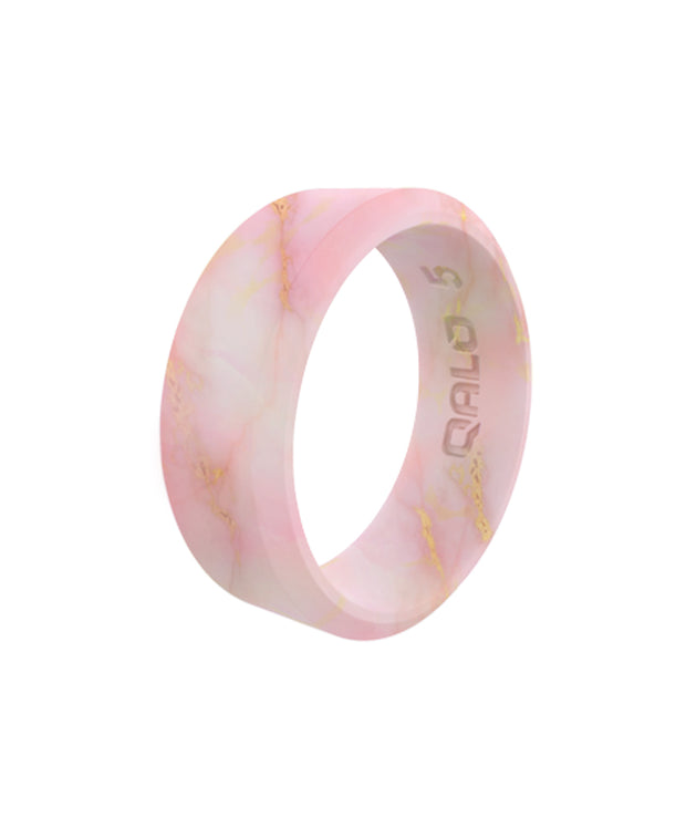Qalo - Women's Metallic Marble Ring