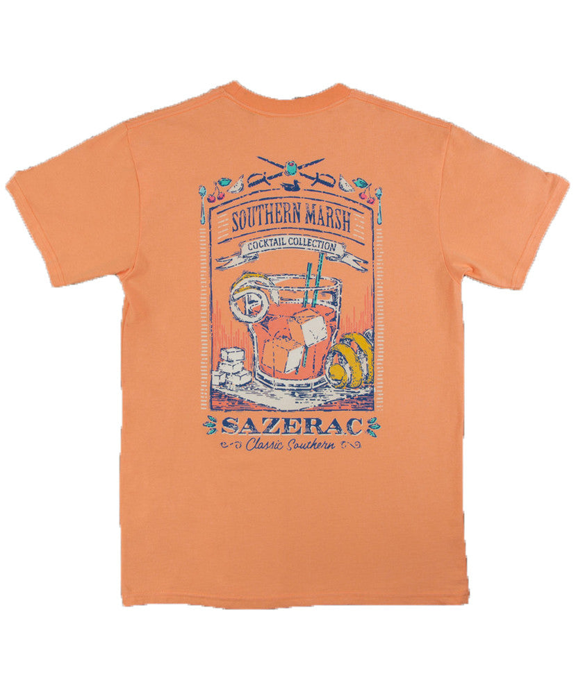 Southern Marsh - Cocktail Collection Tee: Sazerac - Back