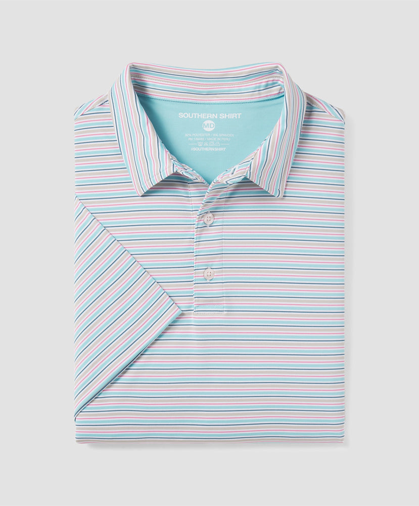 Southern Shirt Co - Pebble Brook Stripe Polo