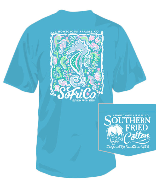 Southern Fried Cotton - Seahorsin' Around Tee