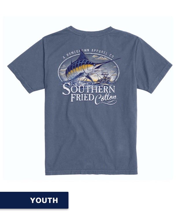 Southern Fried Cotton - Youth Wishin' I Was Fishin' Tee