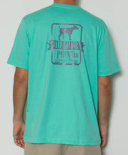 Southern Point - Glow in The Dark Short Sleeve Tee - Emerald/Blue Back