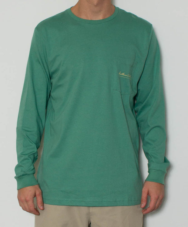 Southern Point - Duck Call L/S - Teal Front