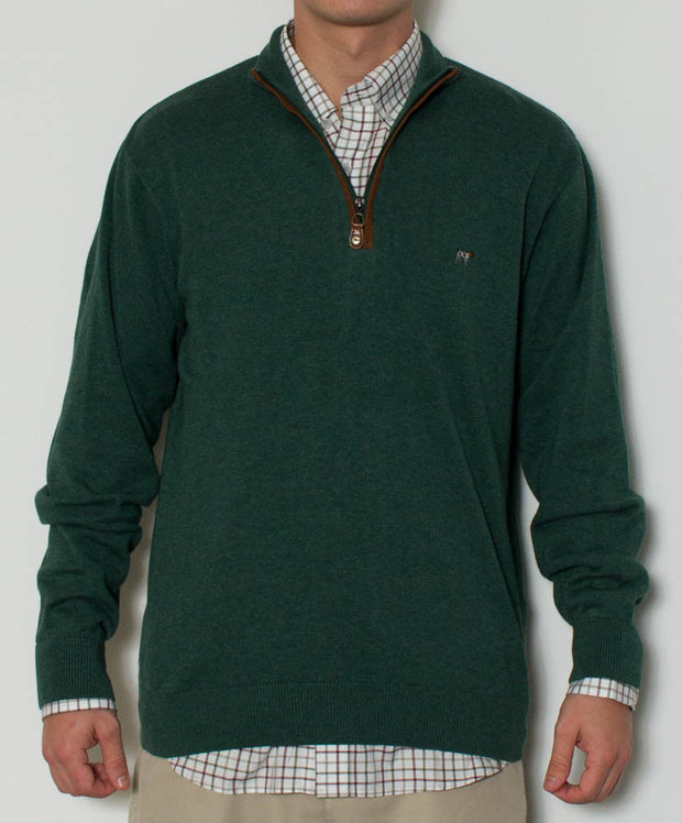 Southern Point - Hayward 1/4 Zip - Field Green Front