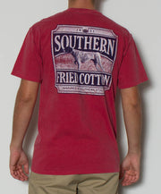 Southern Fried Cotton - Big Pointer S/S Pocket Tee - Crimson Back