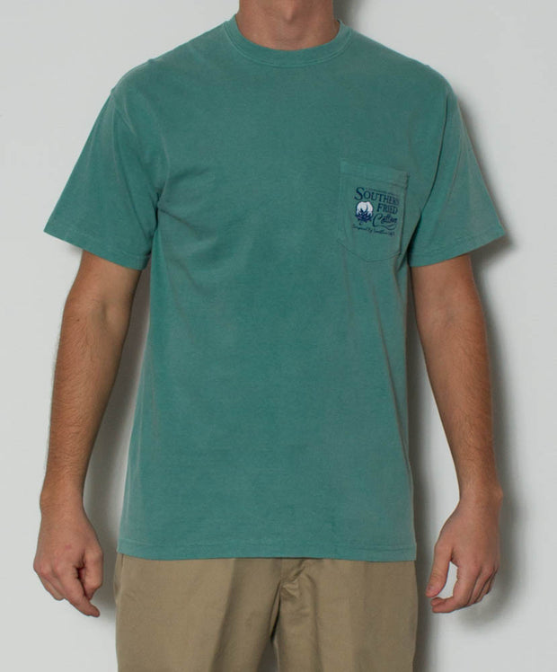 Southern Fried Cotton - Gone Fishin' S/S Pocket Tee Front