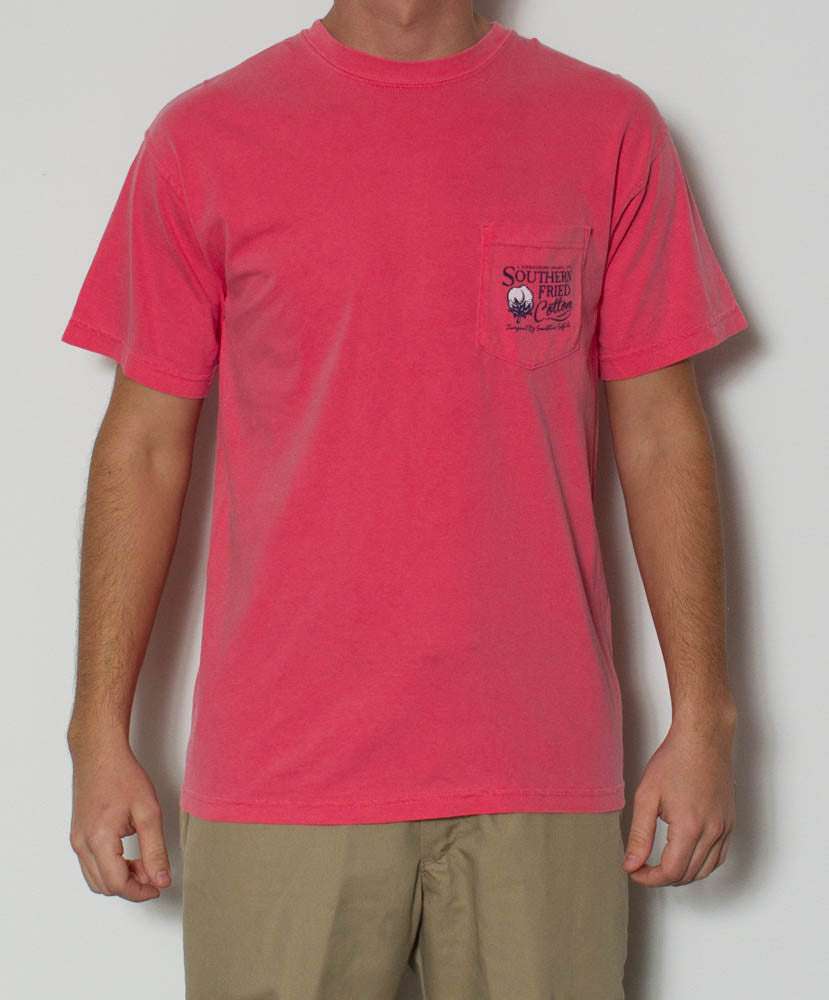 Southern Fried Cotton - Big Pointer S/S Pocket Tee - Watermelon Front