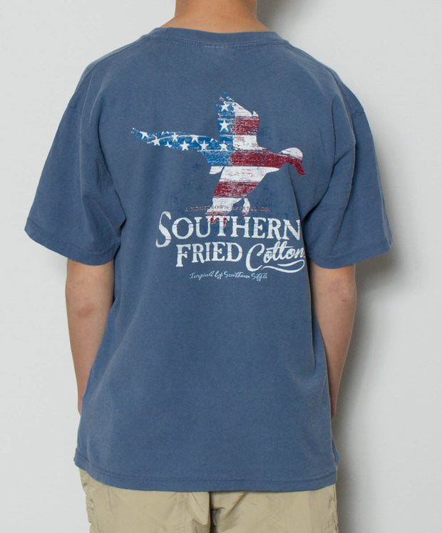 Southern Fried Cotton - Youth Duck America T-Shirt - Back