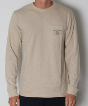 Southern Tide - Skipjack Cartirdge Co. Long Sleeve Slub T-Shirt Cottonwood Front