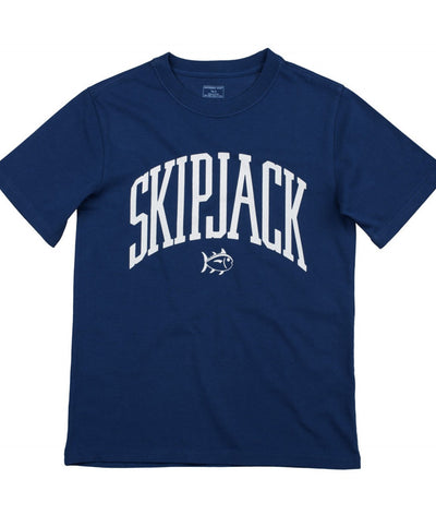 Southern Tide - Kids Varsity Skipjack T-shirt - Yacht Blue