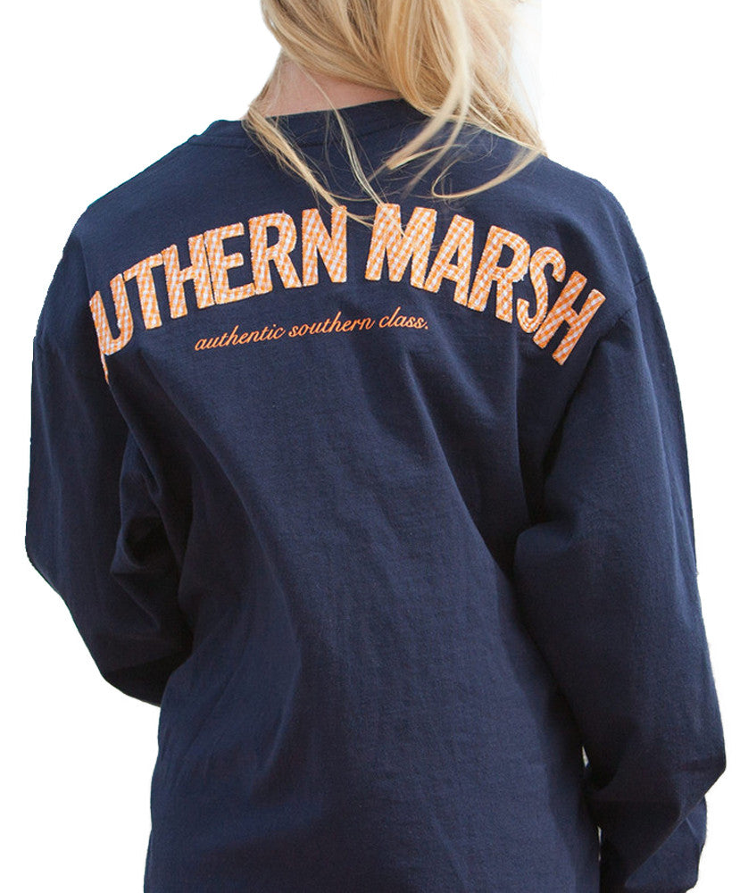 Southern Marsh - Rebecca Gingham Jersey - Navy